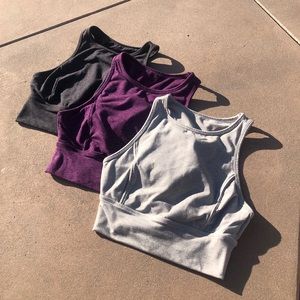 Bundle 3 Joy Lab Brushed Longline Jersey Bra